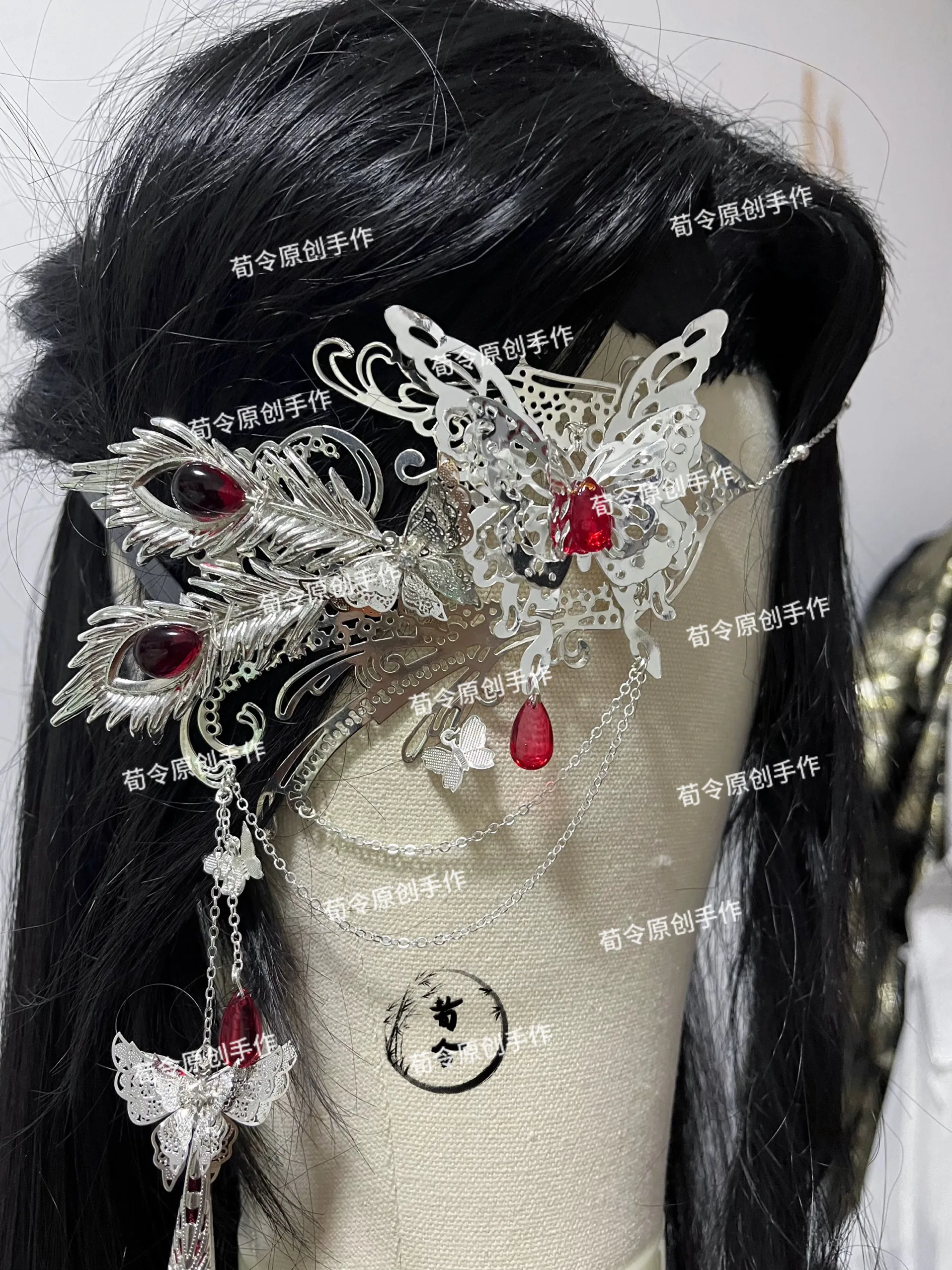Heaven Officials Blessing Hua Cheng Cosplay Prop Hua Cheng Eyepatch HuaCheng Blinder Accessories Tian Guan Ci Fu Cosplay Outfit - view 3