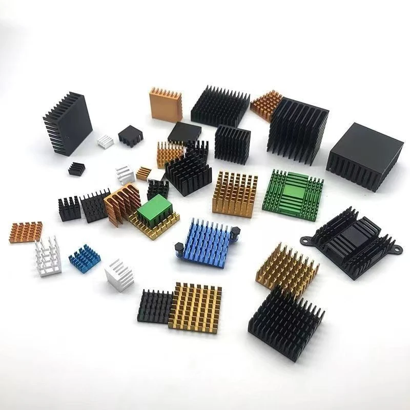 

Heatsink with Thermal Conductive Adhesive, Slotted Aluminum Extrusion for CPU, GPU VRAM & Router Cooling