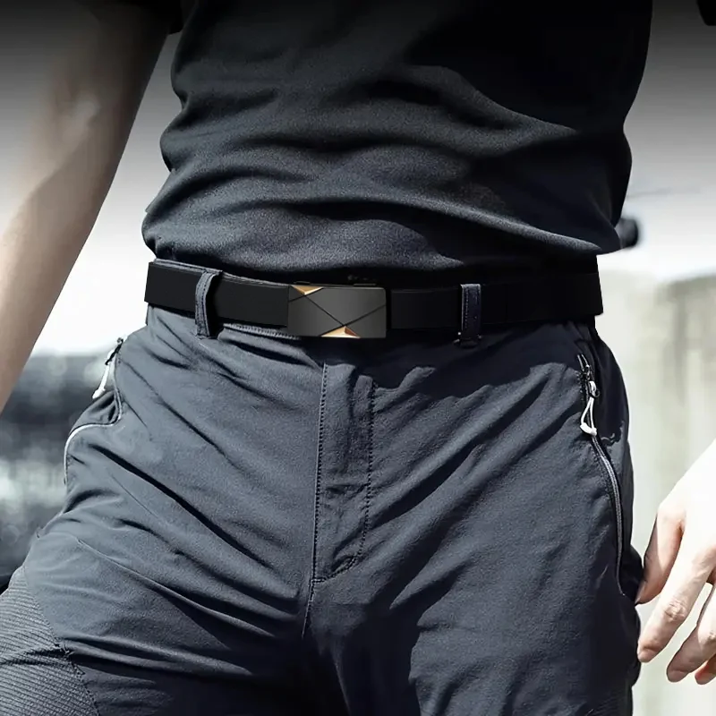 Stylish Men's Automatic Buckle Belt In Pu Leather For Business_voghion.com