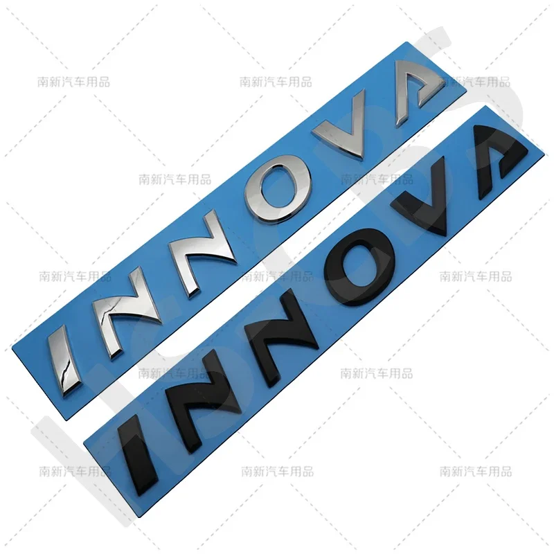 1Pcs 3D ABS INNOVA Emblem Rear Trunk Logo Car Stickers Innova Zenix Tailgate Decal Auto Body Decorative Sticker Accessories