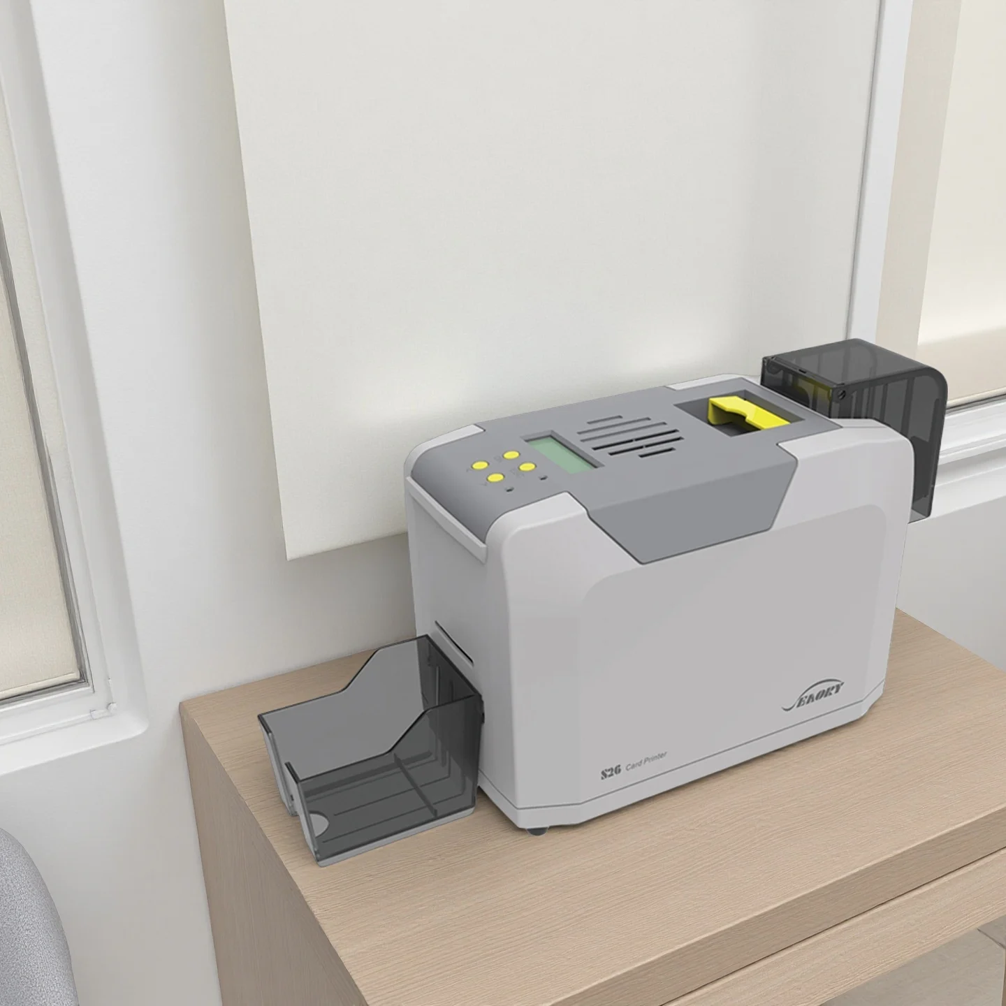 Seaory S26 Single-sided PVC Card Printer ID Dye-sublimation Machine Business Printing IC Access Badge Healthy Student VIP Maker