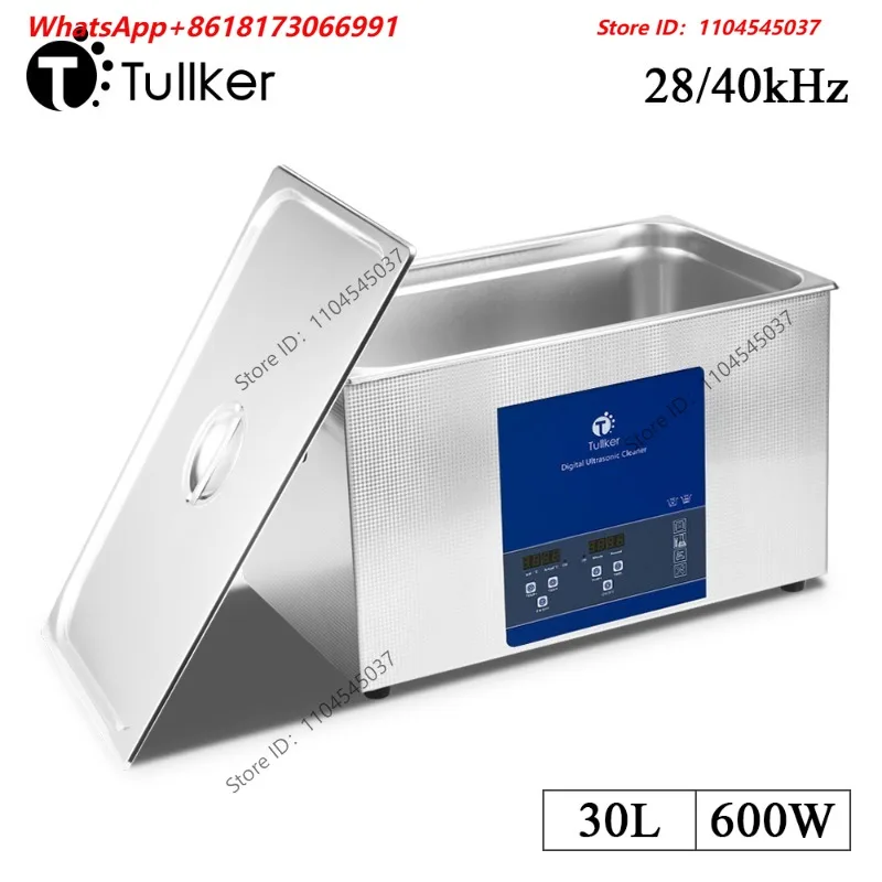 30L 15L 10L Tullker Ultra Sonic Bath 3L 2L PCB Vinyl Record Car Parts Printhead dentistry Glasses Jewelry Ultrasonic Cleaner