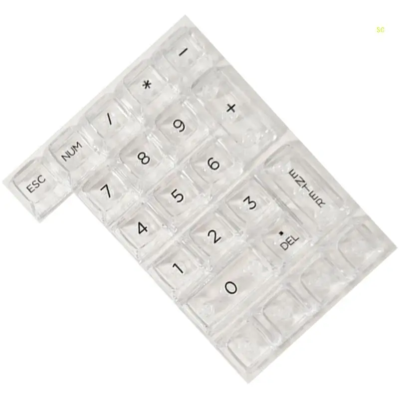 ติดตั้งง่าย Clear Ice Crystal 22 Keycaps สำหรับแป้นพิมพ์ตัวเลข MX Dropshipping