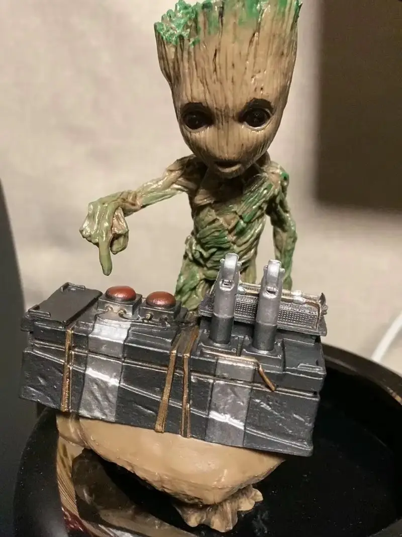 Marvel Strażnicy Galaktyki Vol. Figurka Groot, model statuetki, Avengers, uroczy mały drzewny ludzik, zabawki kolekcjonerskie, prezenty dla dzieci