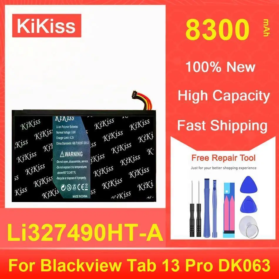 

Kikiss Battery 8300Mah Li327490ht-A For Blackview Tab 13 Pro DK063