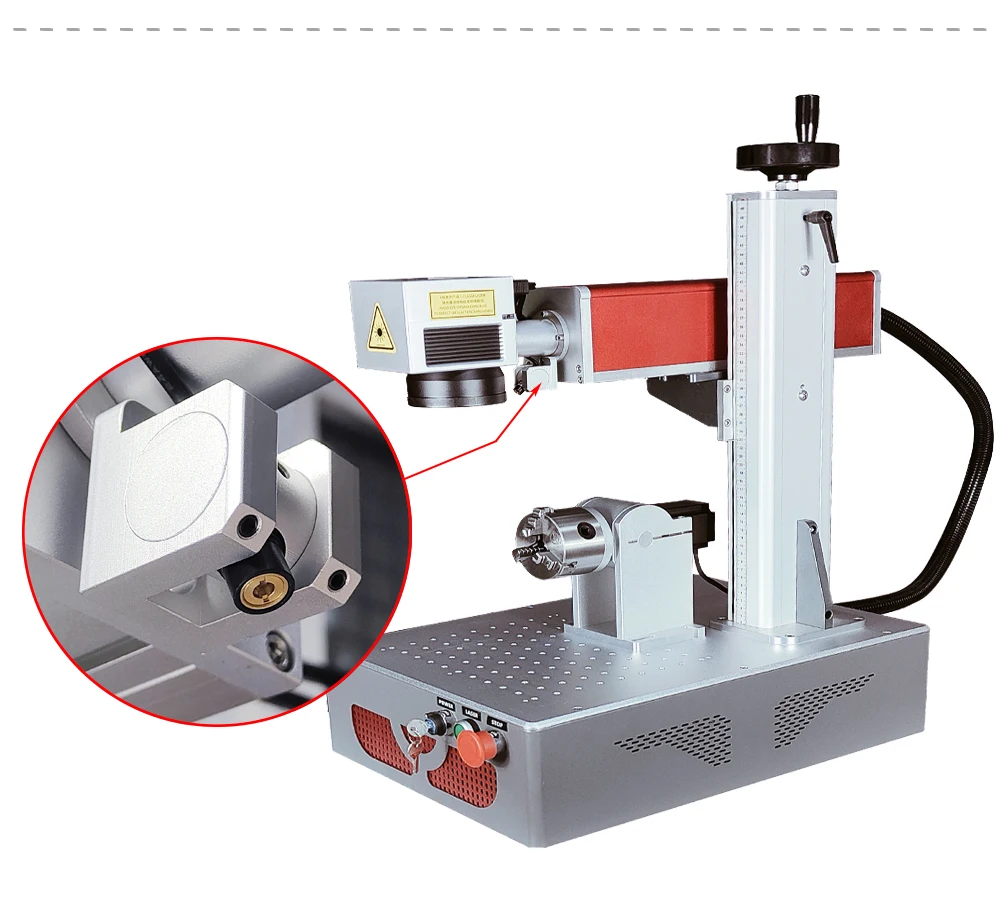 Hunst Laser Modul Rot Laser Locator Teil Werkzeuge Durchmesser 12mm Licht Halter für CO2 UV Faser Kennzeichnung Maschine – Detail 5