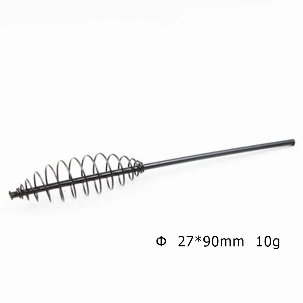 Carp Fishing Long Tube Spring Feeder Bait Cage Lure Holder Сrucian Bream Baskets Hanging Tackle Mixed 8/10/15/30/45g Lead Sinker