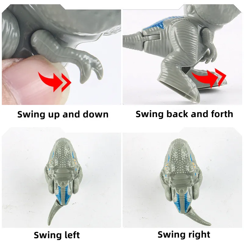 Çocuk Yenilik Komik Parmak Oyuncak Dinozor Anime Hareketli Parmak ısırma Kukla Zor Tyrannosaurus Rex Modeli Parti Tatil Hediye