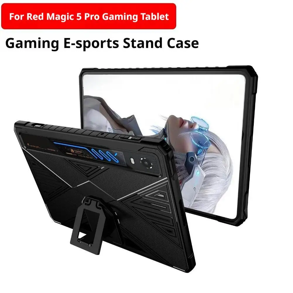 Etui na tablet do gier RedMagic Astra 2 Generation, pokrowiec ochronny z TPU zapewniający ochronę przed upadkami do tabletu REDMAGIC 5 Pro, etui ochronne w kolorze czarnym. — zdjęcie produktu 4
