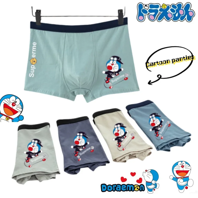 

Doraemon Movie Peripheral Cartoon Cute Men's Panties Teen Fashion Personality Boxer Pants Comfortable and breathable shorts