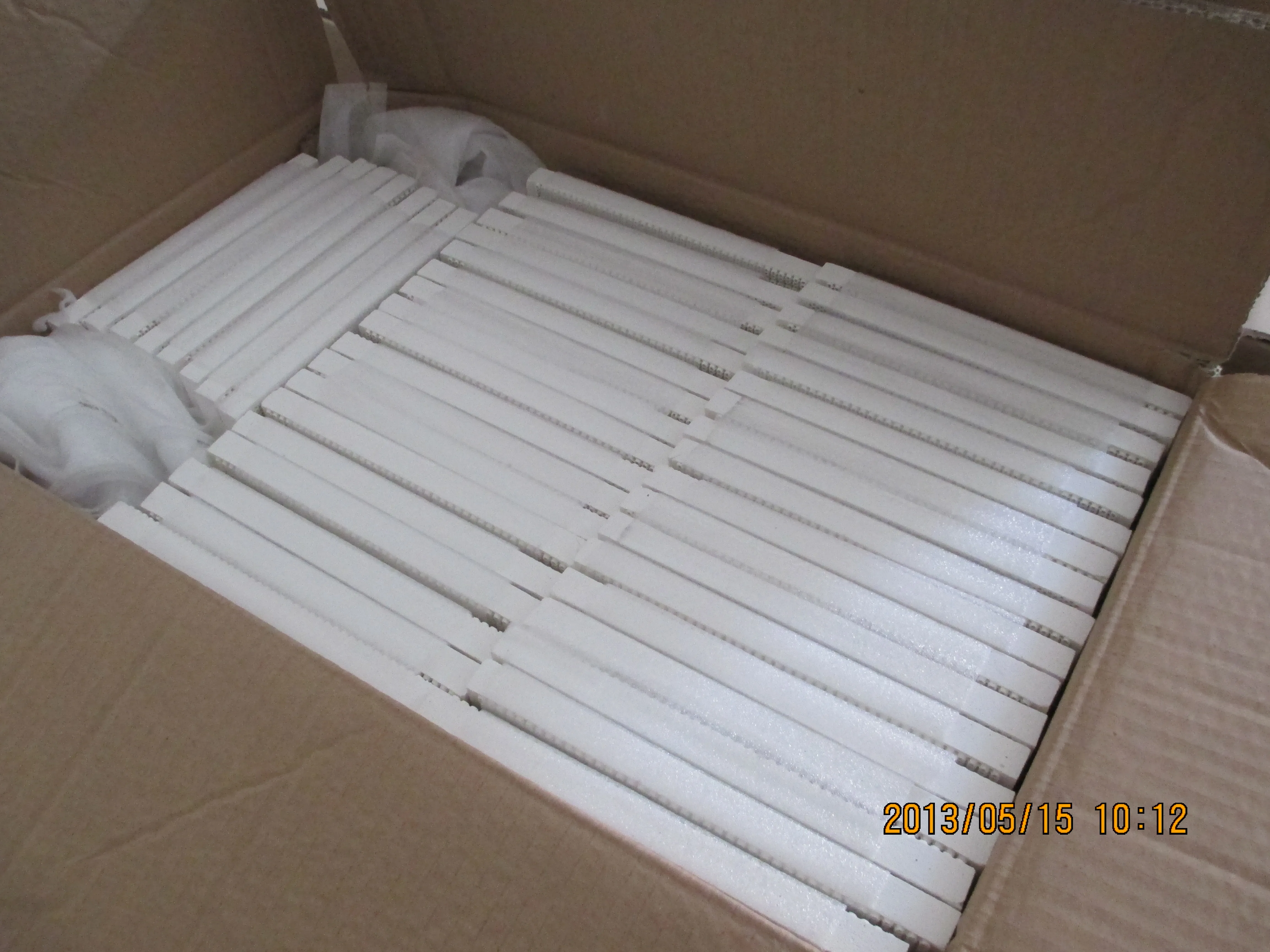 Plaque en céramique catalytique à gaz infrarouge pour brûleur, plaques en nid d'abeille de cordiérite 138x81mm