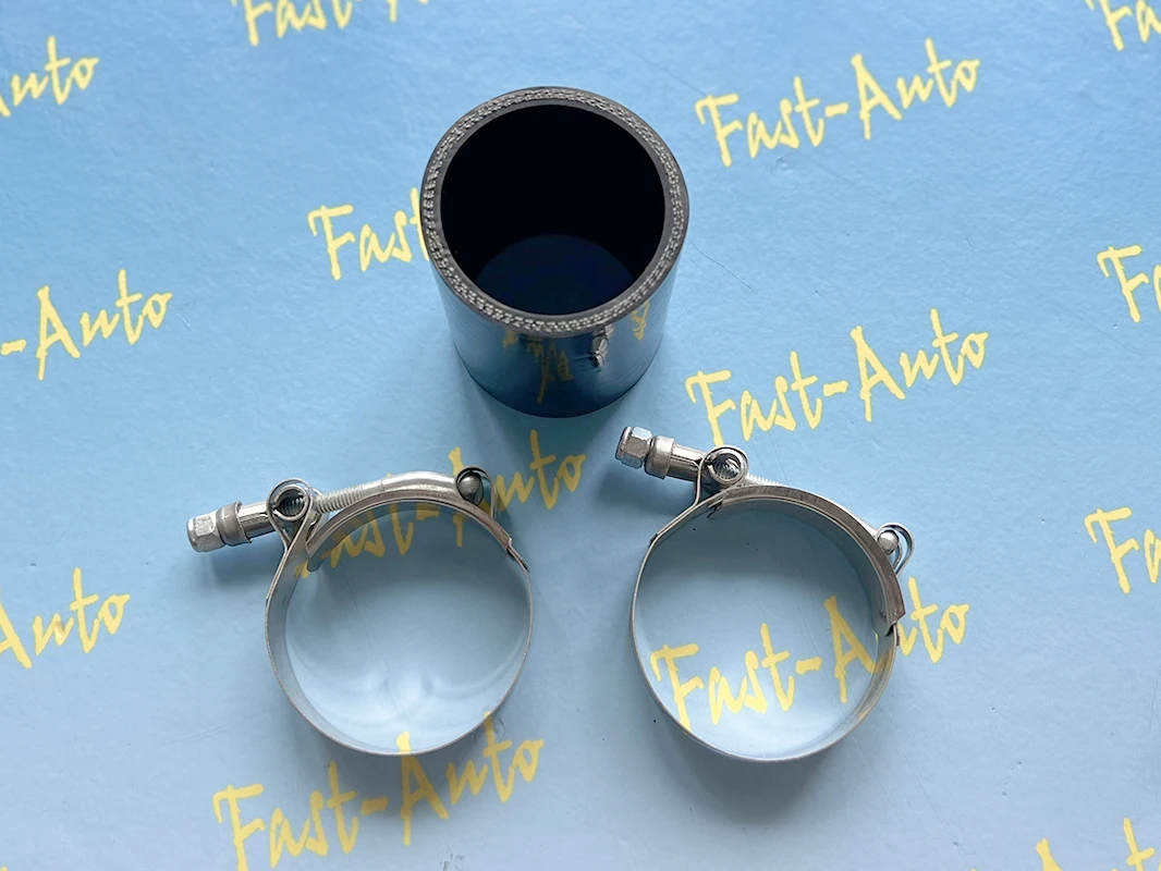 

70MM ID Silicone Hose 2.75"inch Silicone Coupler straigh Hose with 2pcs T-clamp for 4g63 turbo