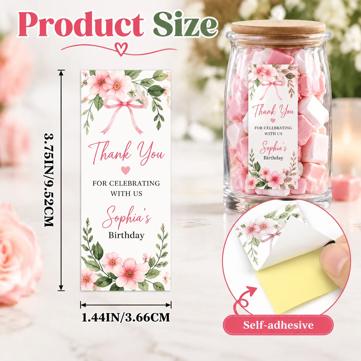 Custom Sticker Pattern Round Mint Candy Stickers High Gloss Coated Paper Self‑Adhesive Labels with Food‑Grade Glue Multi‑Size