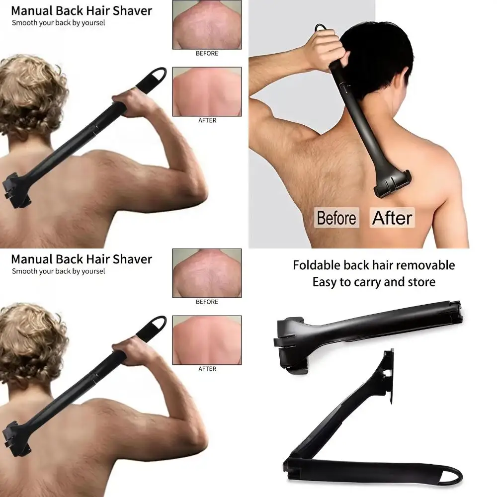 

Back Hair Shaver with Long Handle Design - Trimmer for Body Grooming