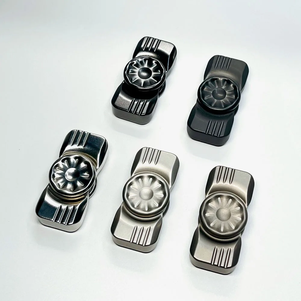 Grey Crossing EDC Simple Fidget Spinner Fidget Spinner a due pale Disegni originali Gadget per alleviare l'ansia Giroscopio