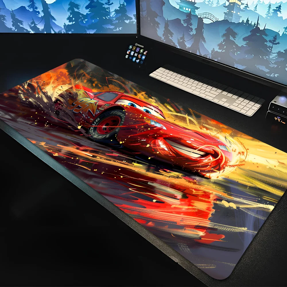 Disneys Cars Lightning McQueen Gaming Mousepad Mouse Mat Desk Mat With Pad Gaming Accessories Prime Gaming XXL Keyboard Pad Pad