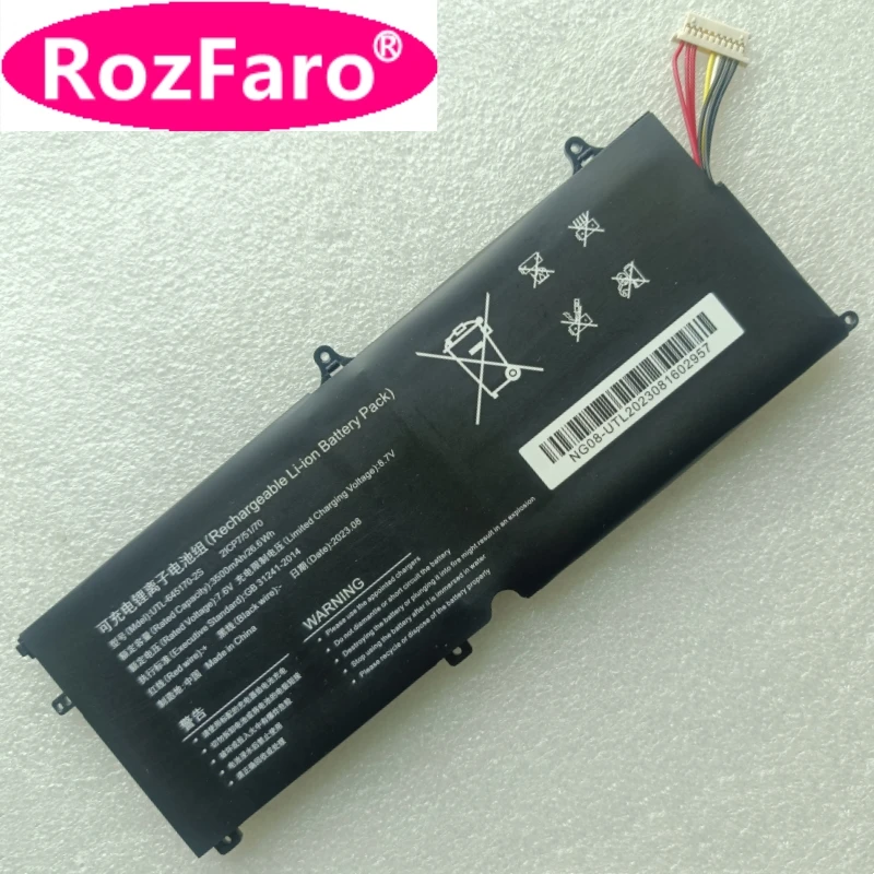 

RozFaro NV-635170-2S UTL-645170-2S 7.6V 10-Pin 8-Lines Laptop Battery For Chuwi MiniBook 8 CWI526 CWI519 Notebook Tablet PC