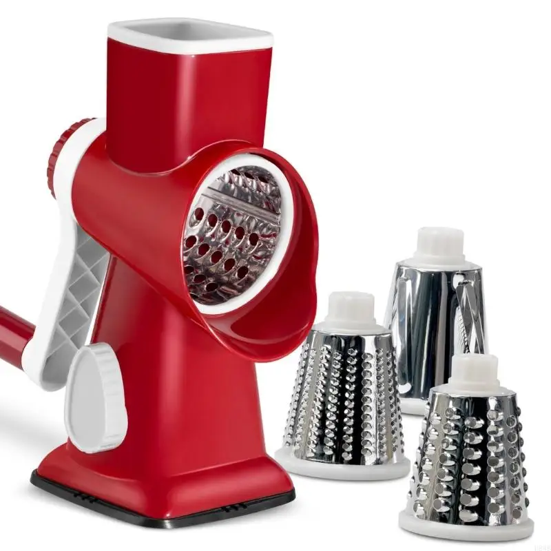 H8WB Manual Rotary Processors Multipurpose Slicers Dicer Grater Durable Plastic Kitchen Tool For Quick Meal Preps