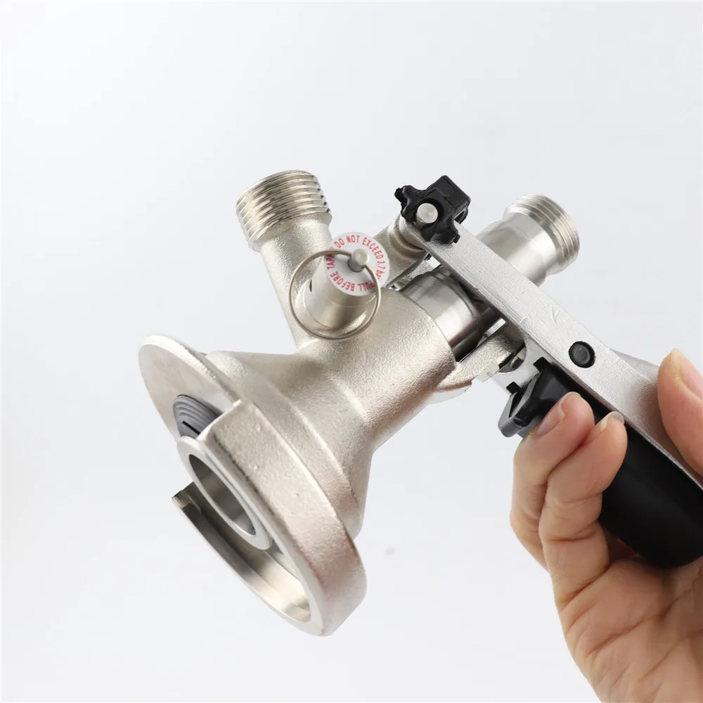 Beer Keg Coupler Sankey Tap System A D G S Type with Stainless Steel Probe Pressure Valve Homebrew Kegerator Keg Dispenser