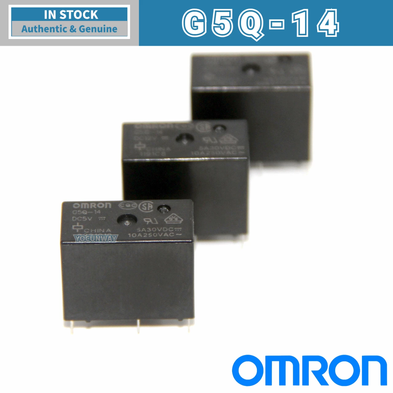 Nuovo autentico relè di potenza PCB OMRON originale G5Q-1 14 1A 1A4-5VDC 12VDC 24VDC DC12 5 24V 5pin 4pin 10A 5A