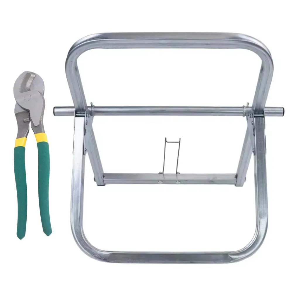 Crankshaft Foldable Wire Reel Holder for Fiber for optic Cable Management Made of Copper Alloy Spool Max 40cm x 40cm