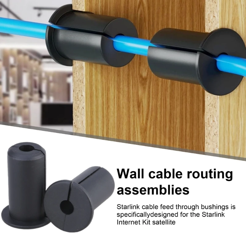 10pcs/set Wall Hole Cable Routing Wall Cable Managements System Cable Grommet set Wall Pass Through Grommets set Dropshipping