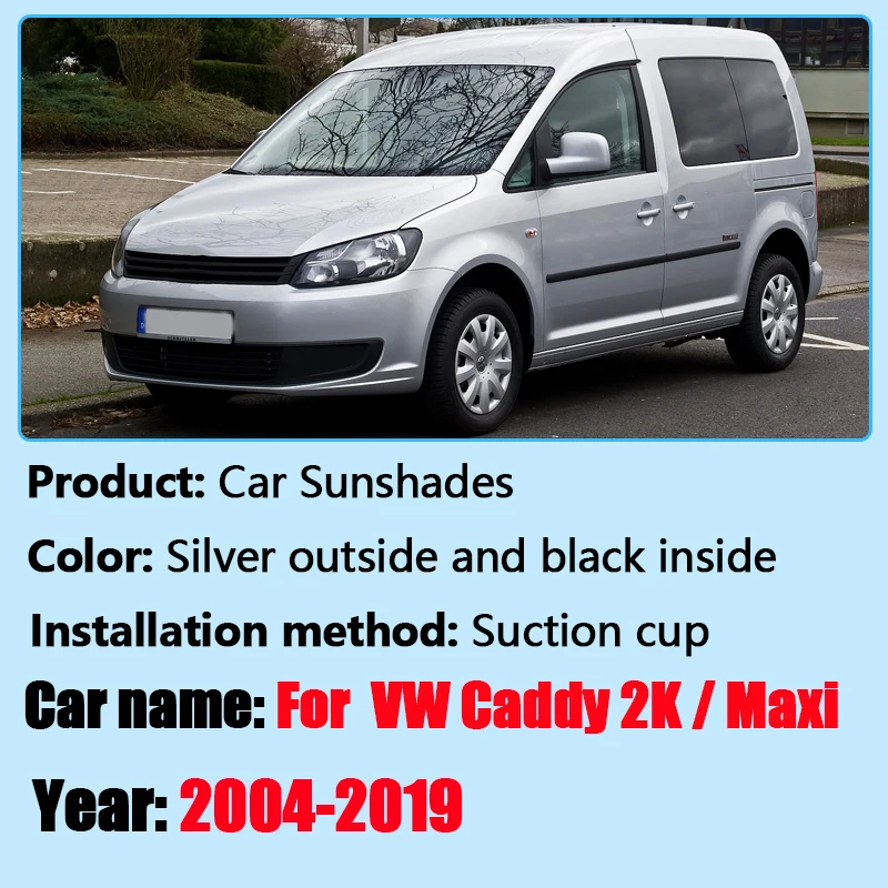 

Солнцезащитный козырек для Volkswagen VW Caddy 2K Maxi 2004~2019, полная защита от солнца, анти-УФ, защита конфиденциальности, аксессуары для окон автомобиля