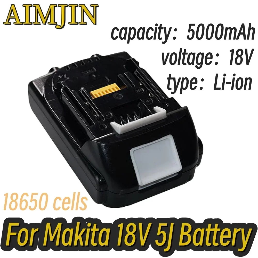 18V 5.0Ah replaceable lithium-ion battery for Makita cordless power tools BL1815 BL1840 LXT400 194204-5 194205-3