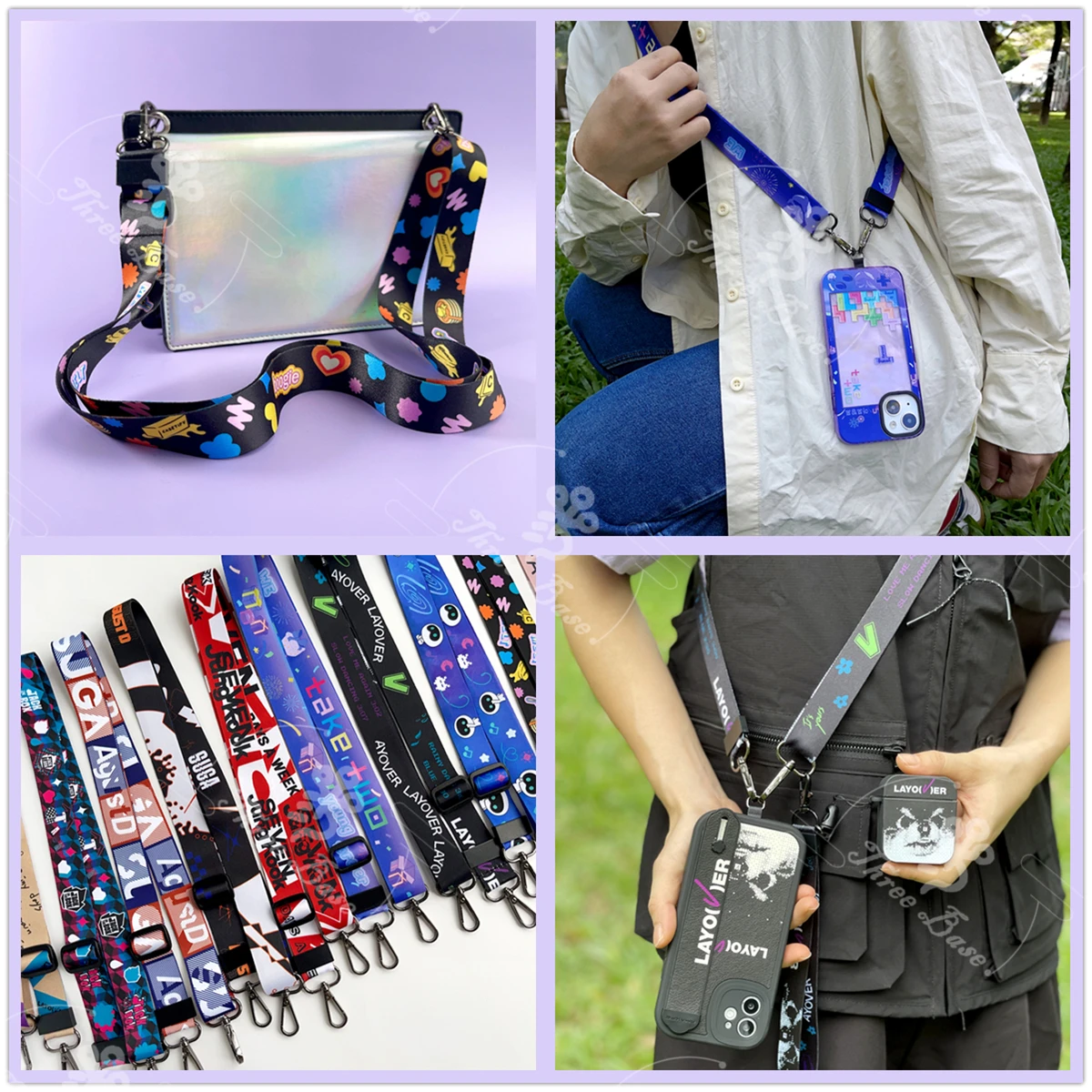 

Pop Adjustable Long LAYOVER Suga Jin Jimin Jhope Jungkook RM Outdoor Crossbody Shoulder Phone Lanyard Butter Neckband Strap Rope