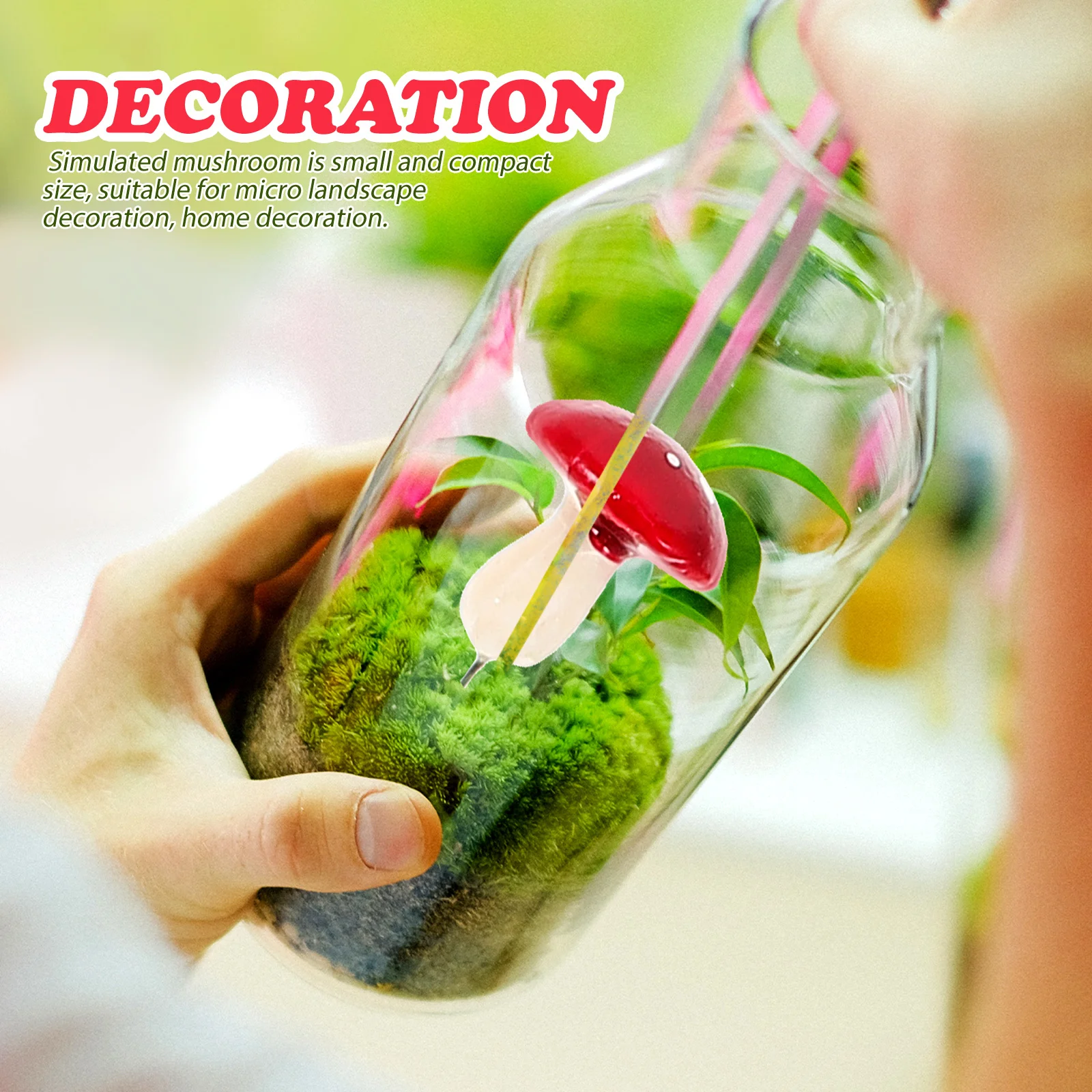 33 قطعة من رغوة الفطر الاصطناعي، فطر محاكاة واقعي مصغر للحرف اليدوية لتزيين المنزل والفطر الصغير #5