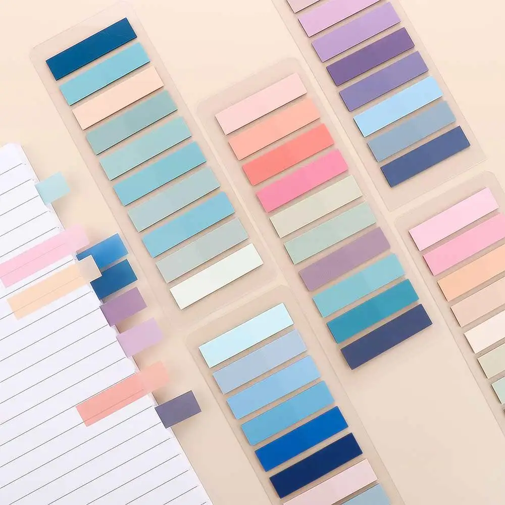Student Morandi Bookmark Loose-leaf Sticky Notes Index Tabs Stickers Index Memo Pad Page Markers Paper Flags Tabs
