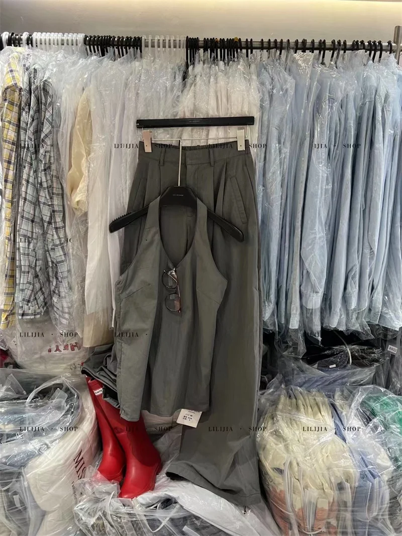 

Американский ретро-комплект: летний, модный, повседневный костюм-двойка для девушек — топ с завязками на шее и облегающие прямые брюки без спинки