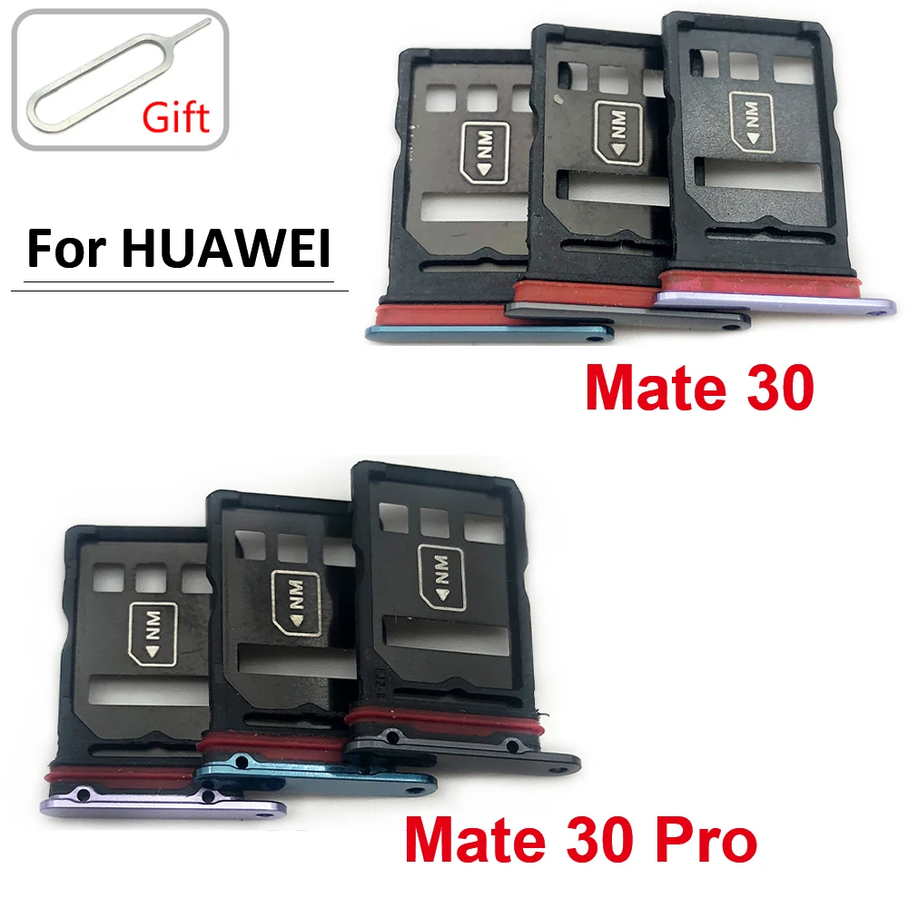 NEW Tested Micro Nano SIM Card Holder Tray Slot Holder Adapter Socket For Huawei Mate 30 50 Pro With Pin