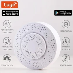 Tuya Smart WiFi Air Box Formal Dehyde/VOC/Temperature/Huminity/CO2 Detection Smart APP Real-time Alarm Push Security Protection