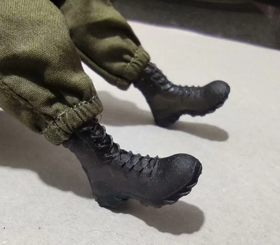 1/12 Scale Black Military Boots, Boots Model for 6''figure