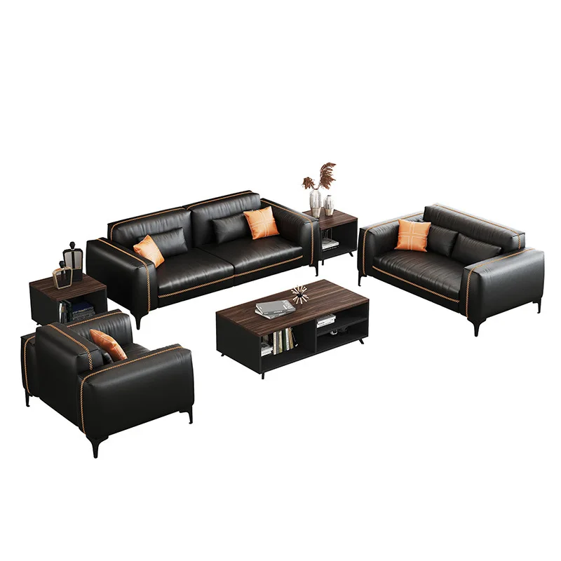 

High Quality Home Commercial Office Furniture Modern Comfortable Office Sofa Customized Sectional Leather Office Sofapromote sal