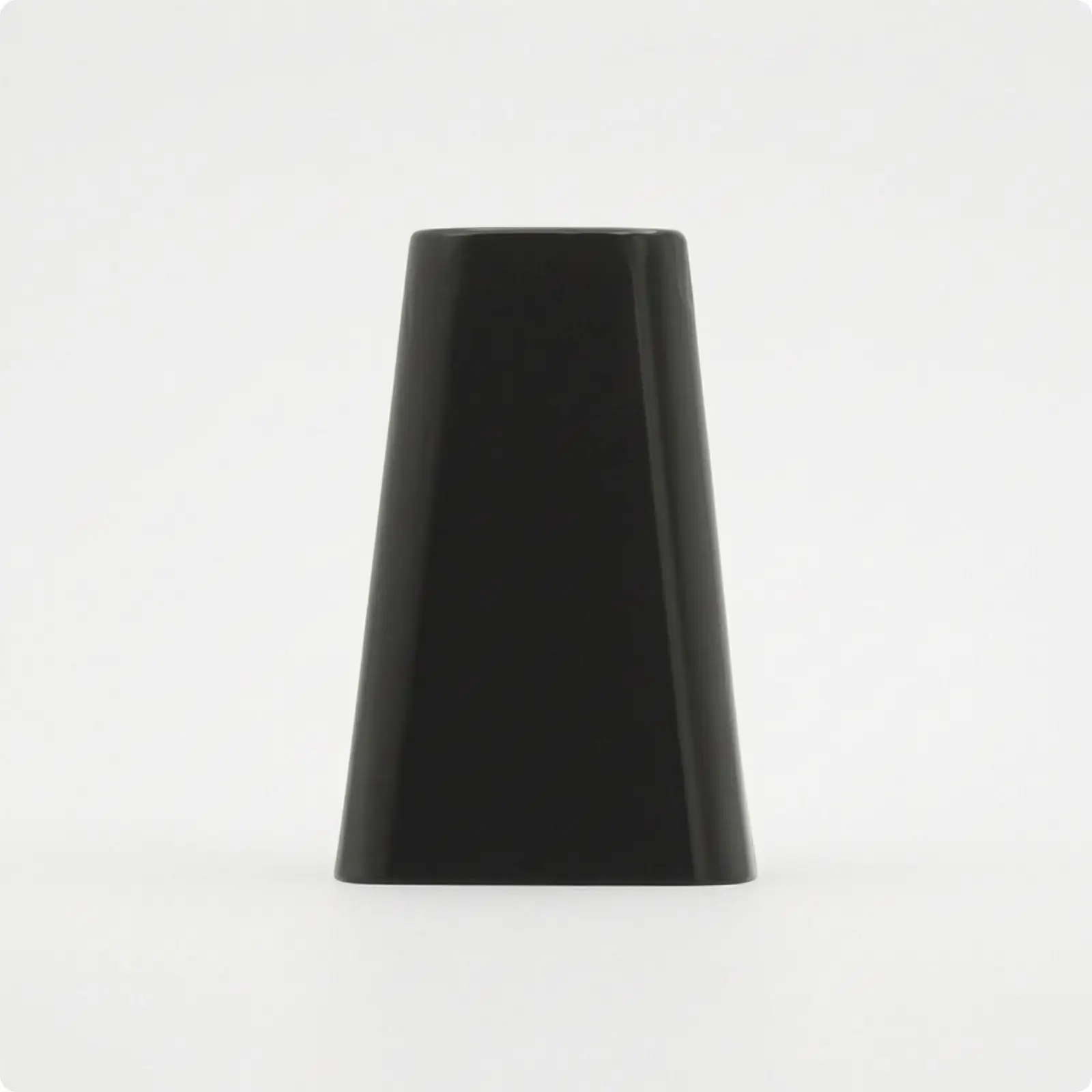 Professional Cowbell Percussion 6 Inch Steel Body Black Finish for Drum Kit Mountable Musical Accessory