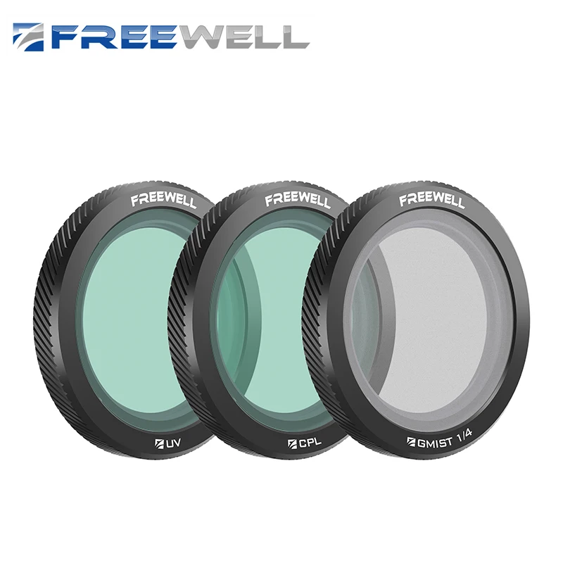 

Freewell Drone Magnetic Filters Set Every Day 3 Pack UV,Glow Mist 1/4,CPL Filter Compatible DJI Neo Drones Lens Accessories