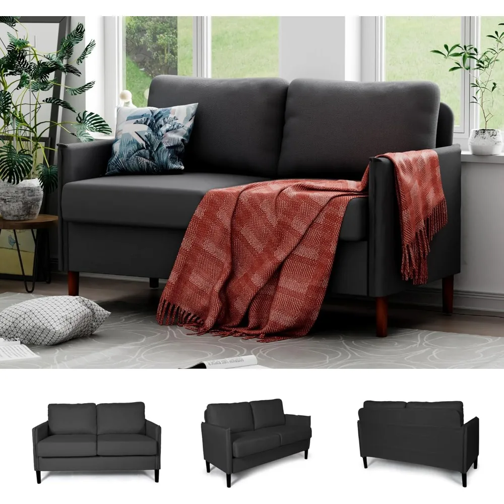 

Loveseat Sofa, 52” Small Couch for Living Room, 2 Seater Love Seats Couch for Bedroom, Home Office, Small Space