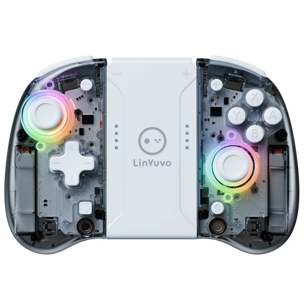 LinYuvo Wireless Controller for Switch/OLED with Multiple Light,Programmable/Motion Control/Dual Vibration/Turbo KS37B