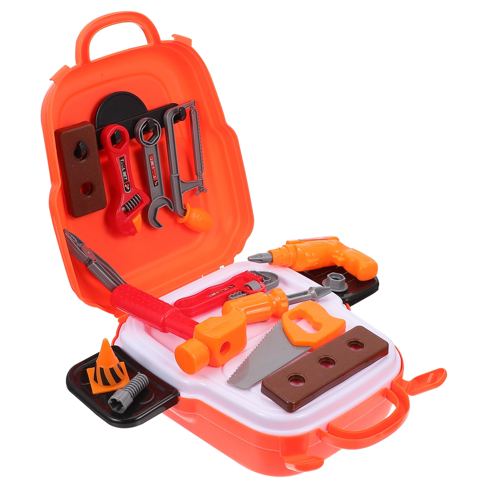 

Repair Tool Backpack Kids Toys Plastic Drill Set Child Repair Kit Educational Playthings on Coordination Recognition