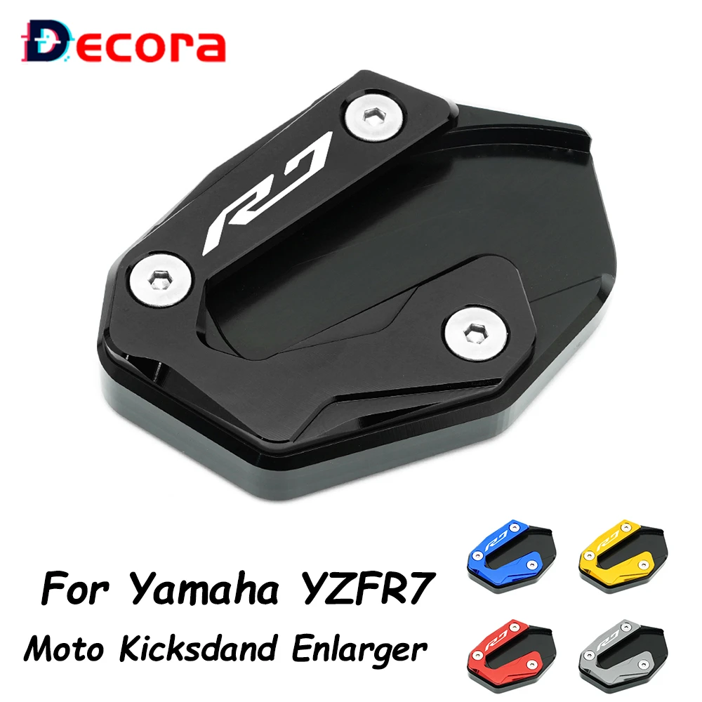

For Yamaha Yzfr7 YZF R7 CNC Motorcycle Accessories Side Stand Enlarge Extention Foot Kickstand Enlarger Pad Support Blue