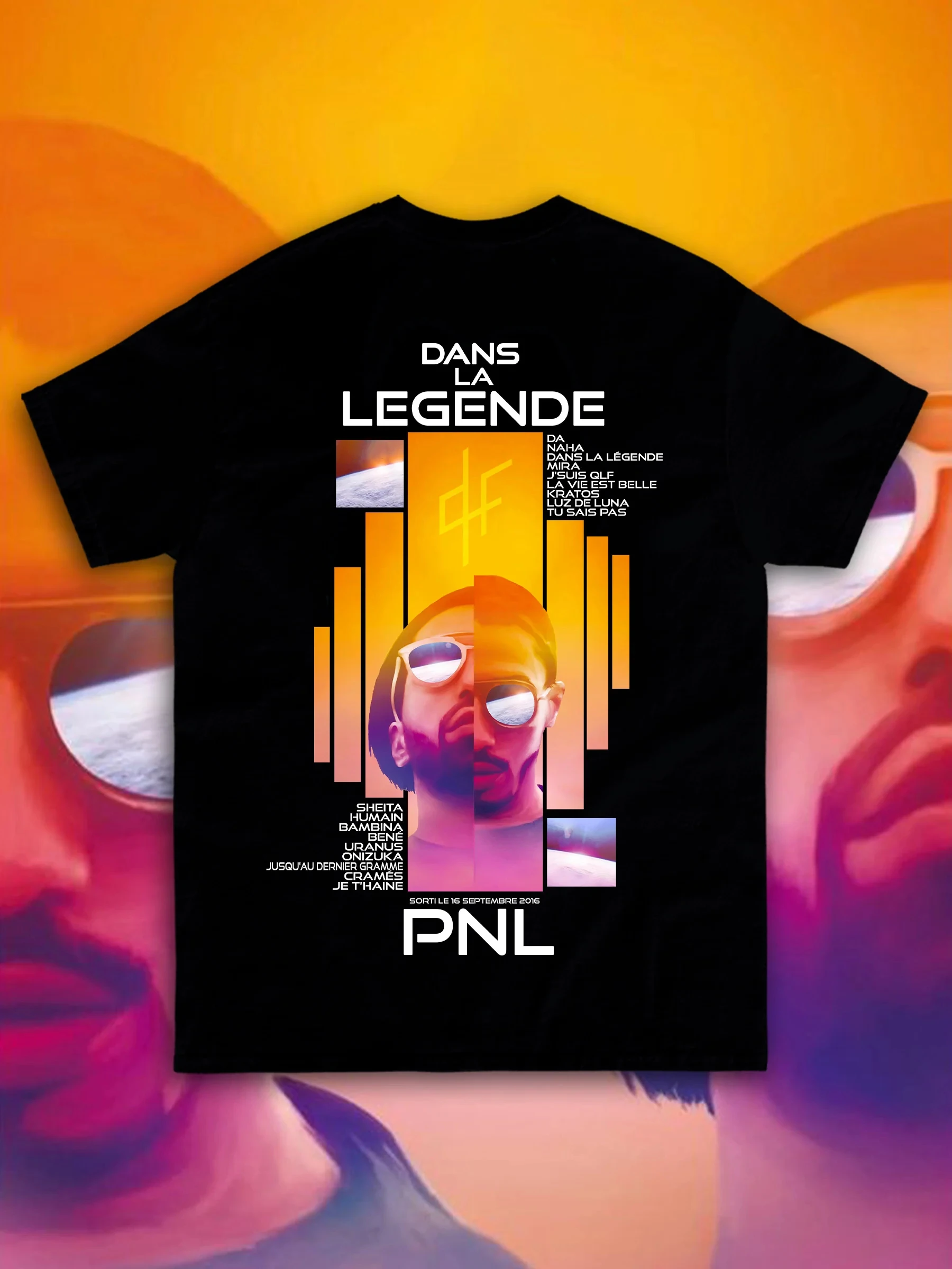Camiseta Masculina 2026 Le Monde Chico PNL Album Rapper Francês Estampa Gráfica Camisa Masculina Hip Hop Moda Manga Curta Streetwear