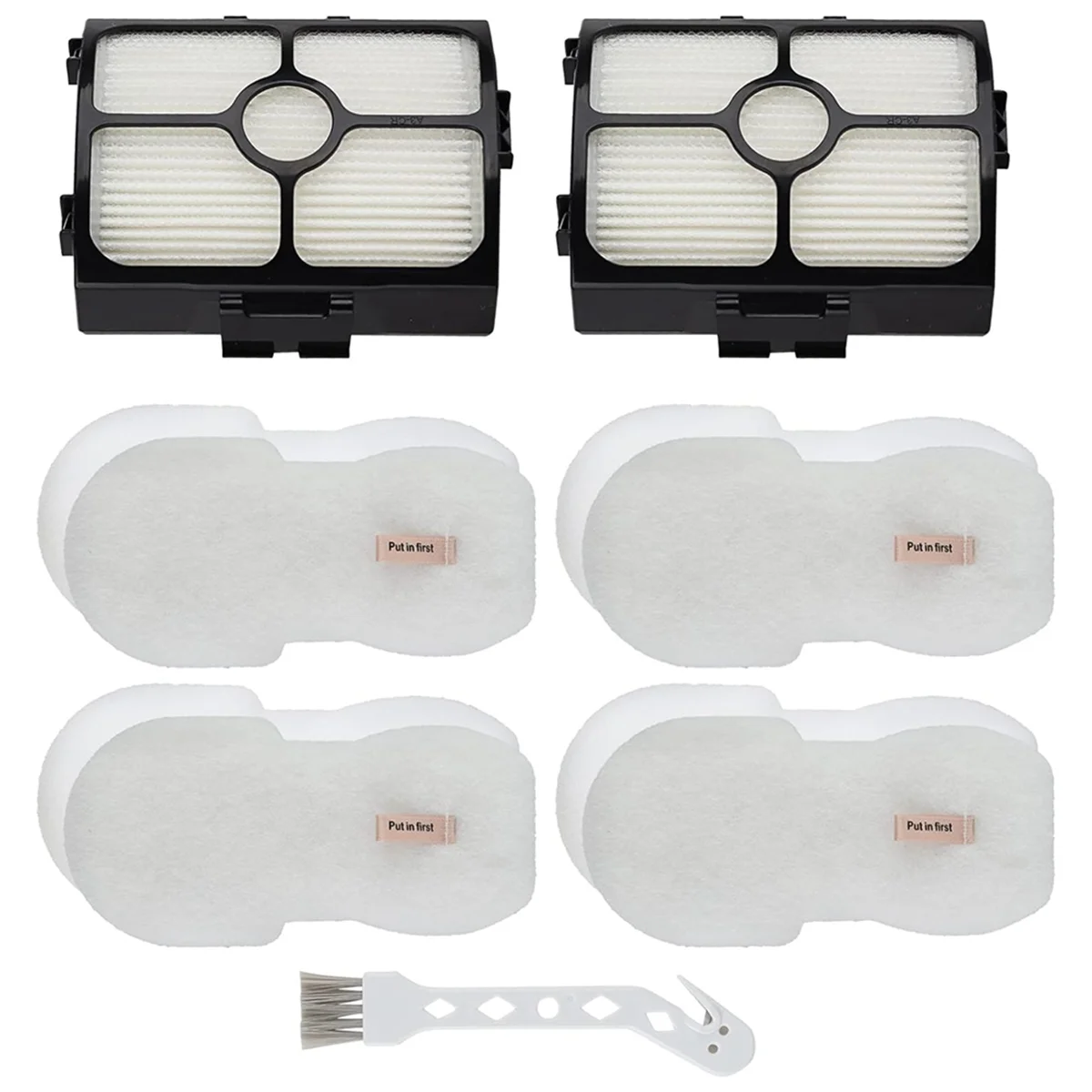 مرشحات بديلة لـ Shark HZ3002 HZ3000 Stratos Ultralight Corded Stick Vacuum HEPA والرغوة ومرشحات اللباد_A66K