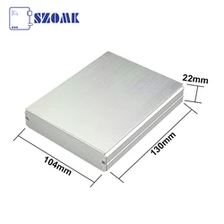 1Piece diy metal aluminum extrusion project box enclosure 22(H)x104(W)x130(L) mm cutting length custom aluminium electronics