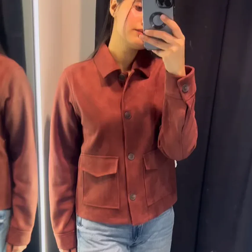 

KONDALA Women's Stylish Vintage Jackets Lapel Buttons Pockets Jacket New 2025 Spring Fall Fashion Chic High Street Casual Jacket