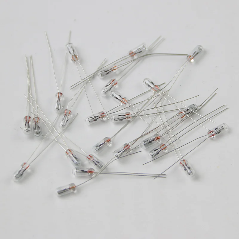 10 sztuk miniaturowych 0,07A 3mm 4mm 5mm 1,5V, 3V, 6V, 9V, 12V, 24V żarówka Edison żarówka ryżowa