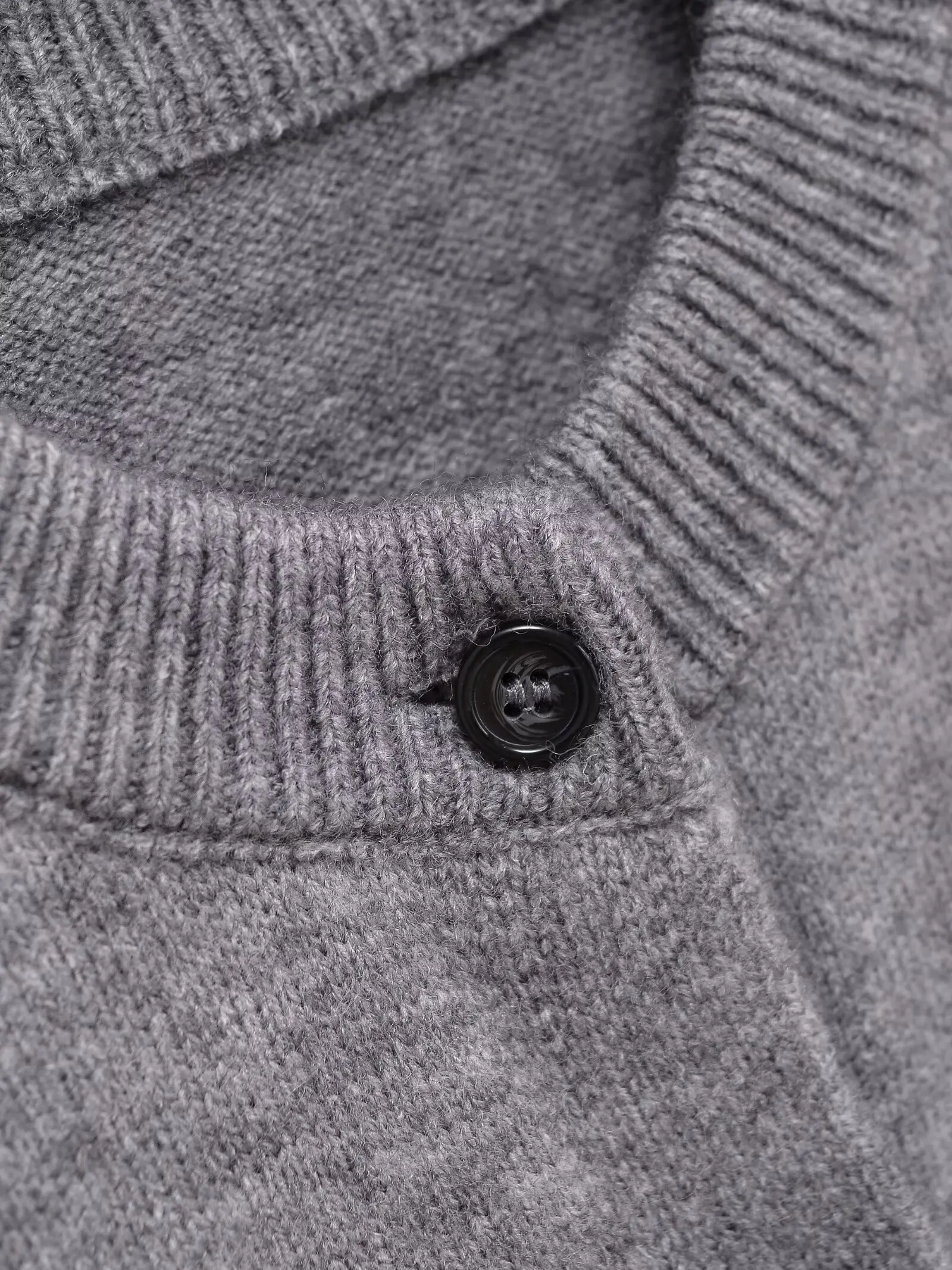 Women's Knit Cardigan Women's Cashmere-Blend Knit Jacket Round Neck, Long Sleeves with Ribbed Trim