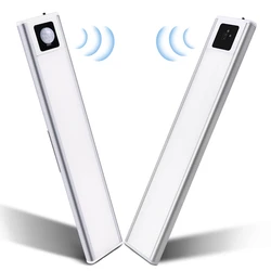 USB LED Bar Light Motion Sensor 20CM/40CM Hand Scan Control Night Light for Kitchen Wardrobe Cabinet Aluminium Body