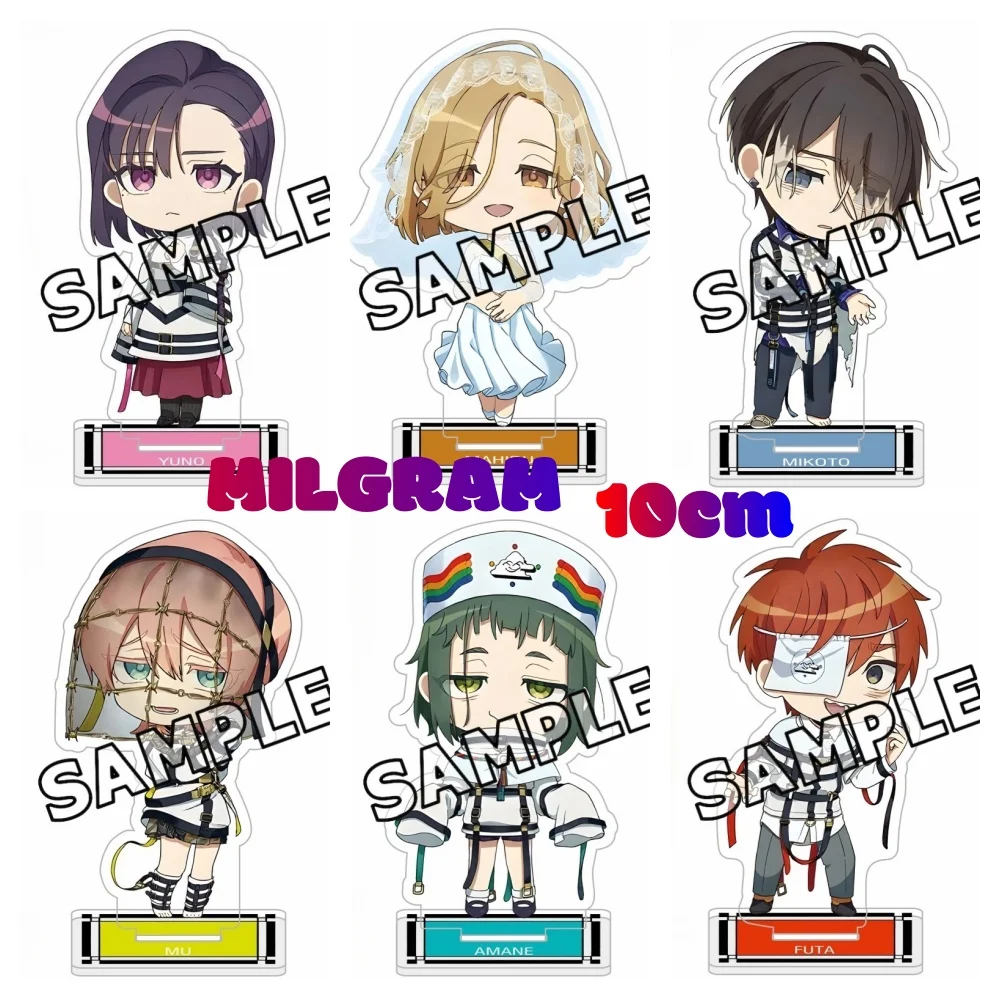 Anime MILGRAM 10cm Acrylic Stand Mikoto Kayano Fuuta Kajiyama Accessories Decor Gifts Tabletop Decorations key chain